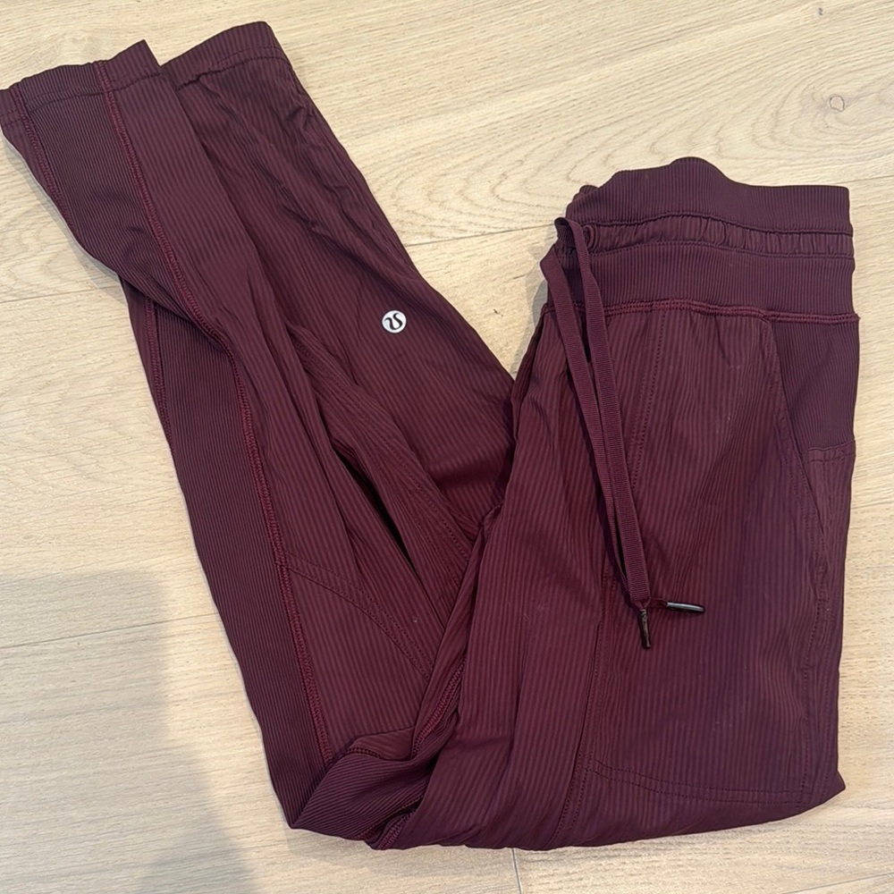 Lululemon Deep Maroon Active Pants - image 1